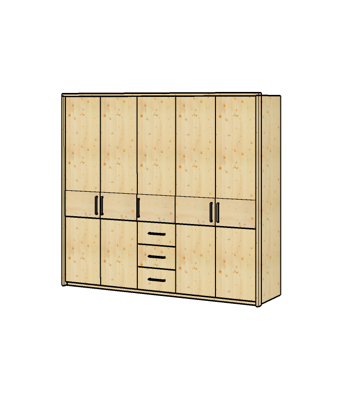 5 Trg Drehtuerenschrank Mit Schubladen Mod Lugano Neu.jpg