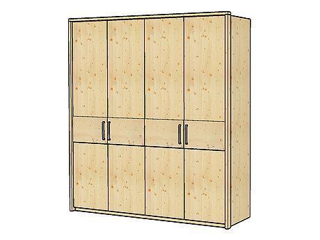 4-türiger Drehtürenschrank Mod. Lugano