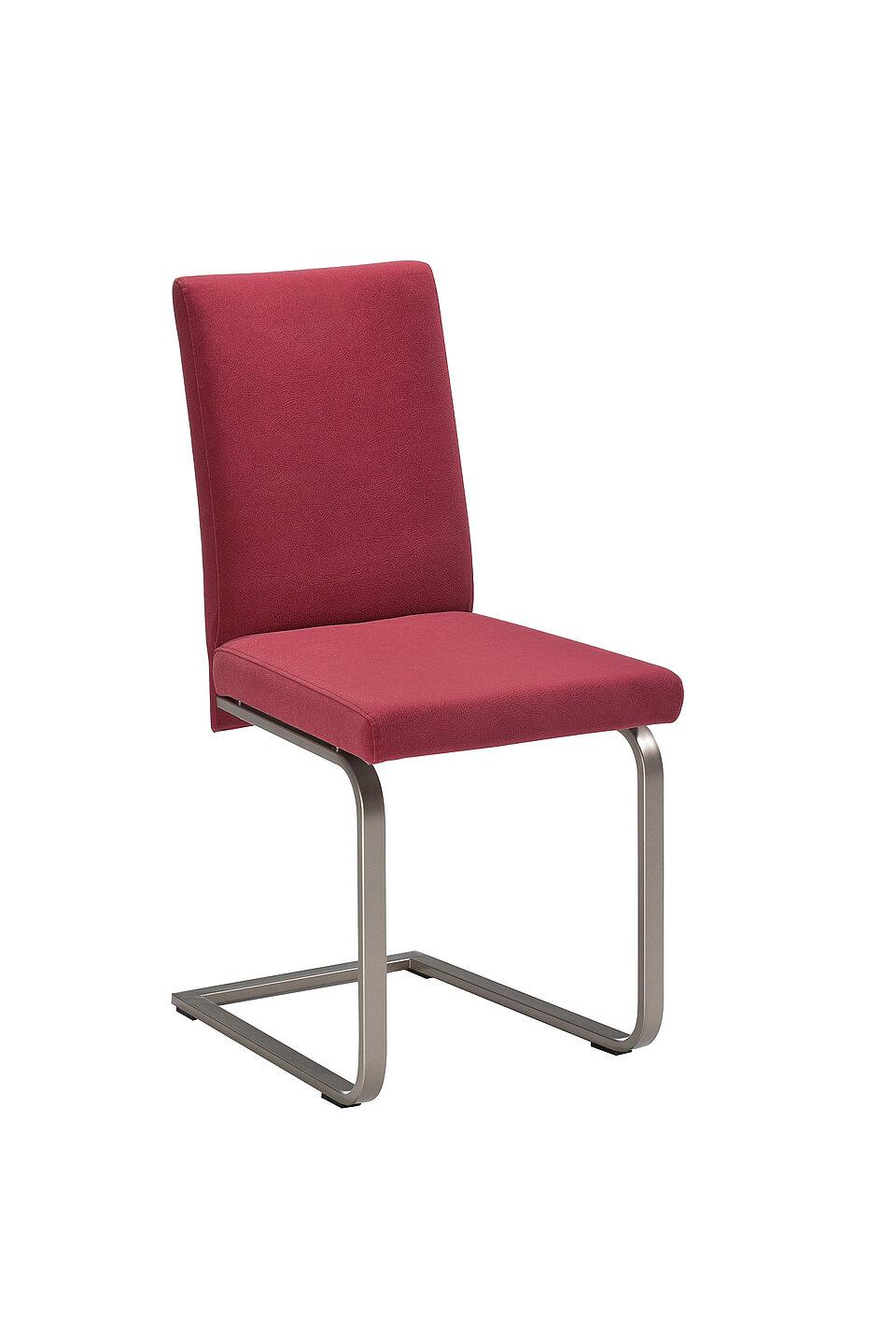 Freischwinger Stuhl rot 