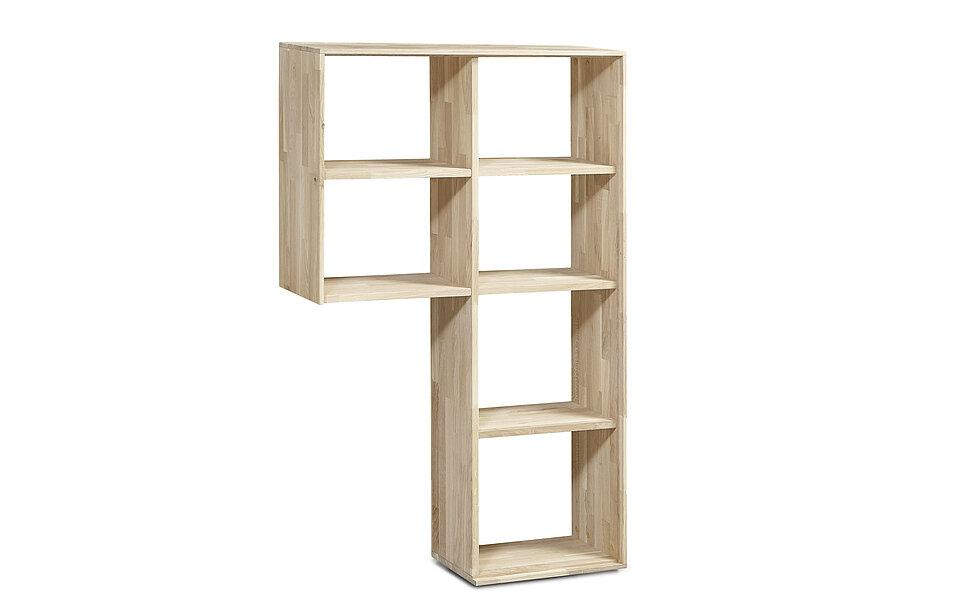 Holzregal mit 6 Fächer