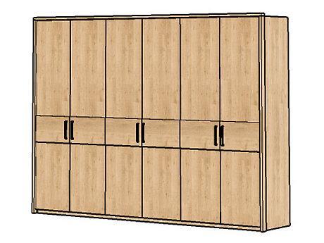 6-türiger Drehtürenschrank Mod. Florenz