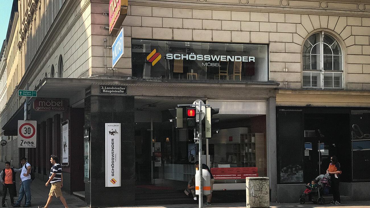 Schauraum in Wien/Österreich Schösswender Möbel