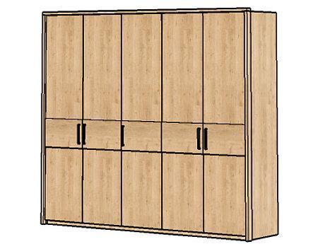 5-türiger Drehtürenschrank Mod. Florenz