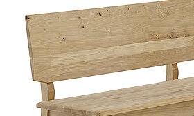 Sitz und Lehne massiv mit Holzgestell
