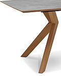 Steinoptikplatte mit Holzgestell