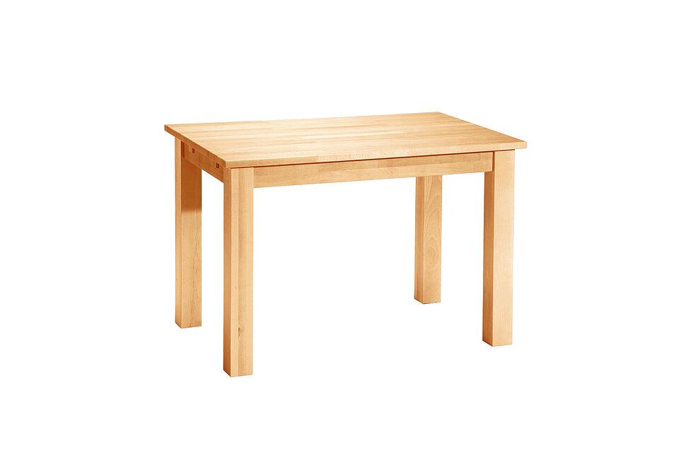 Furnierte Platte mit Holzfüßen