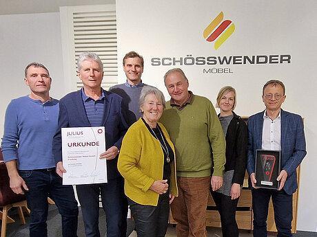JULIUS-Award für Schösswender Möbel
