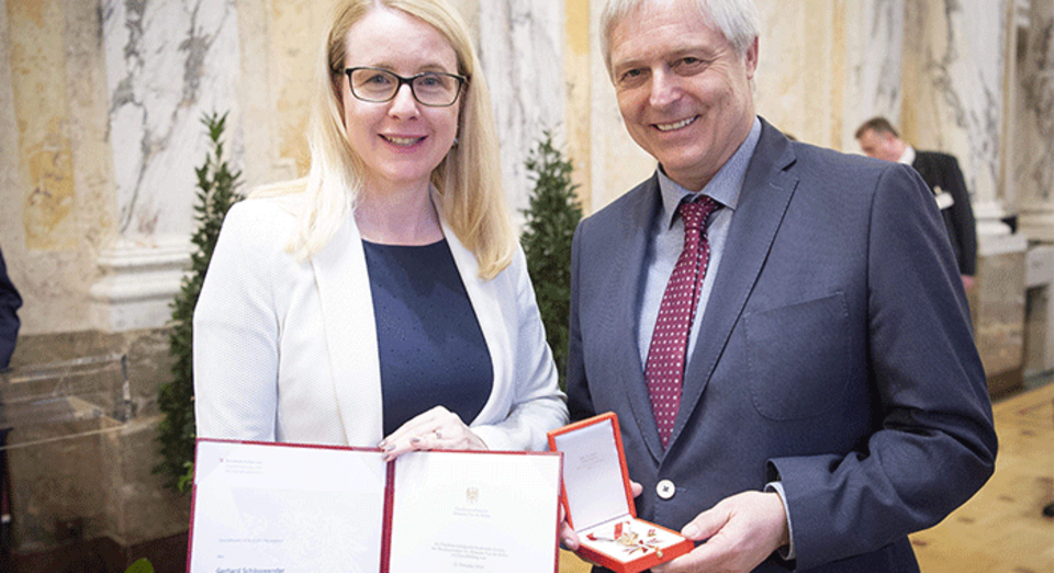 Bundesministerin Margarete Schramböck, Gerhard Schösswender (Gesellschafter Schösswender)