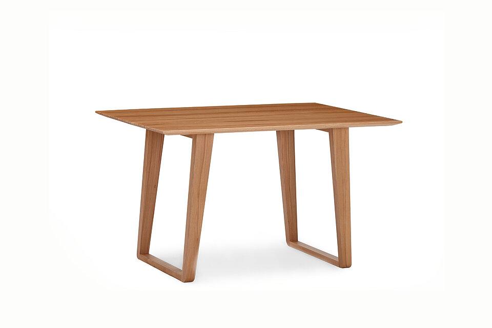 Furnierte Platte mit Holzkufen