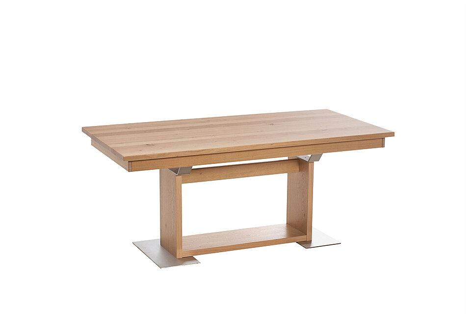 Furnierte Platte mit Holzsäulen
